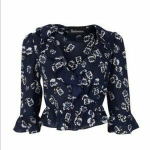 Realisation Cher Blouse in Navy Pansy
